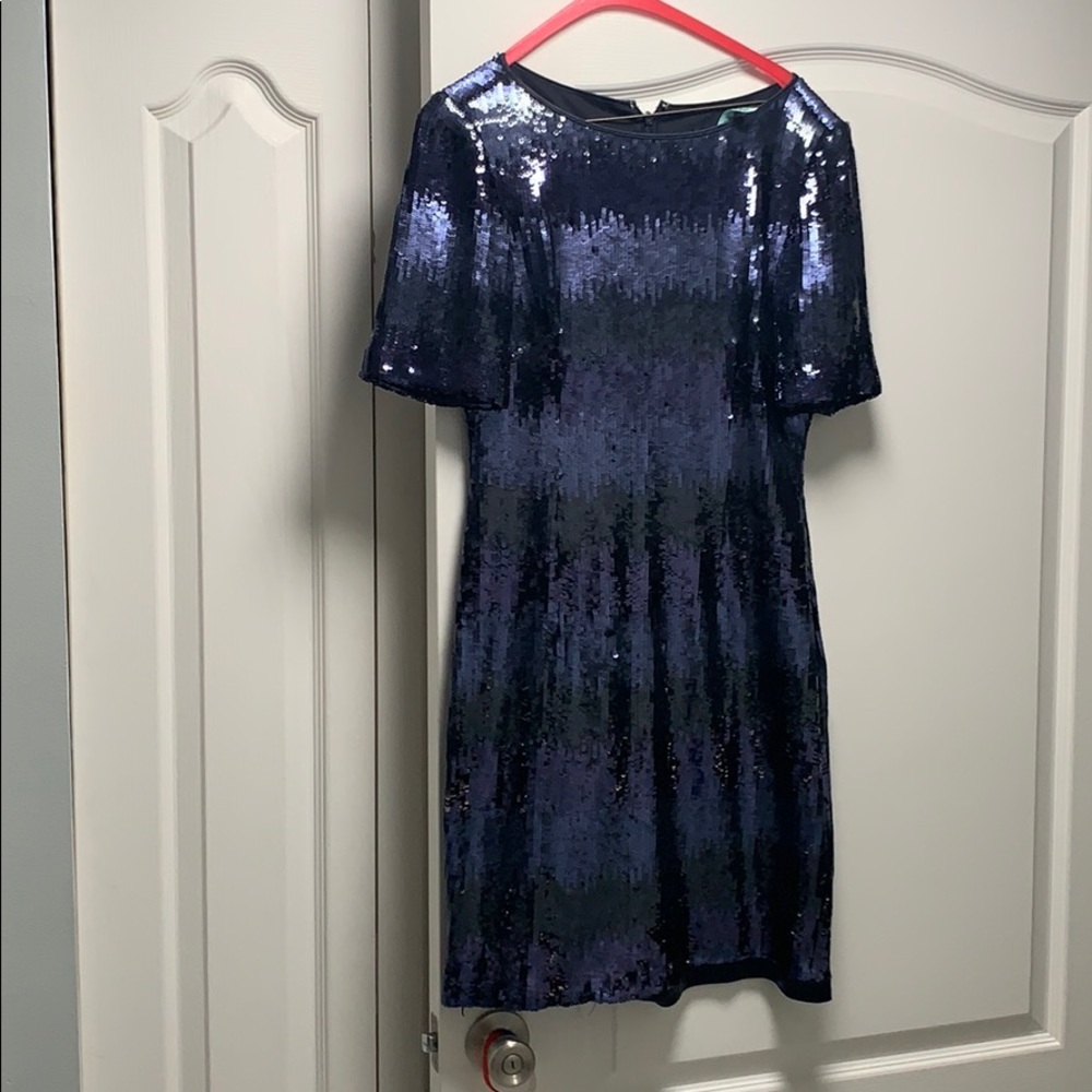 Tahari sequin dress